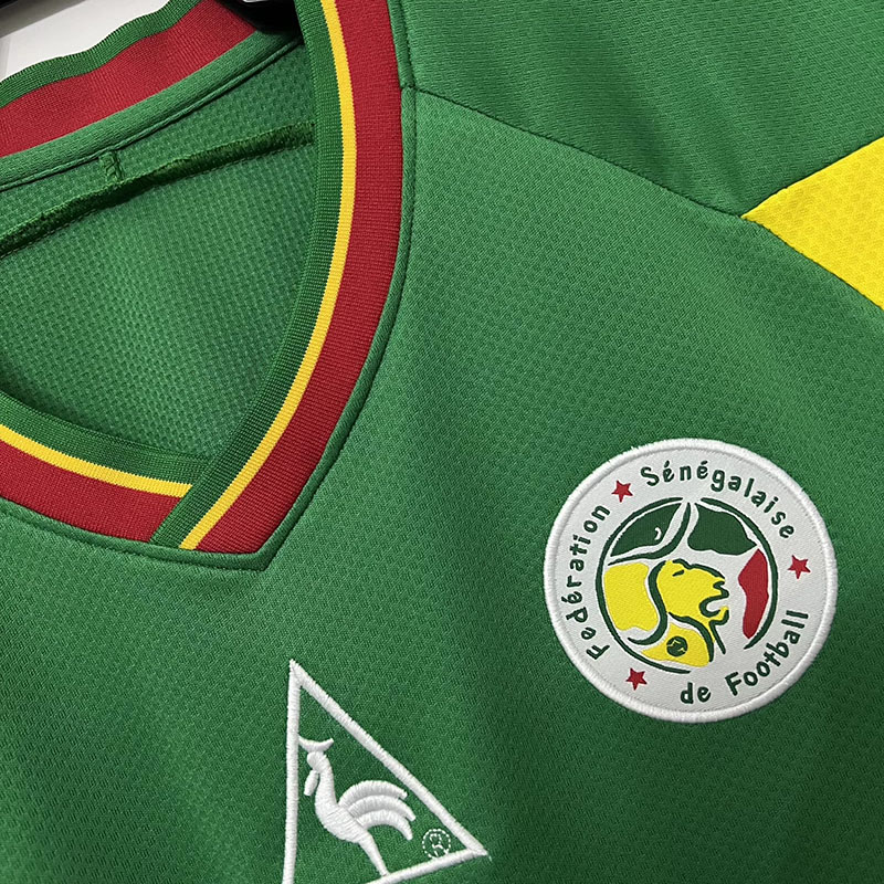 2002 Senegal Green Retro Soccer Jersey