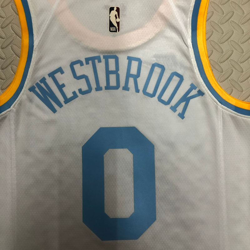 22-23 LAKERS WESTBROOK #0 White Top Quality Hot...