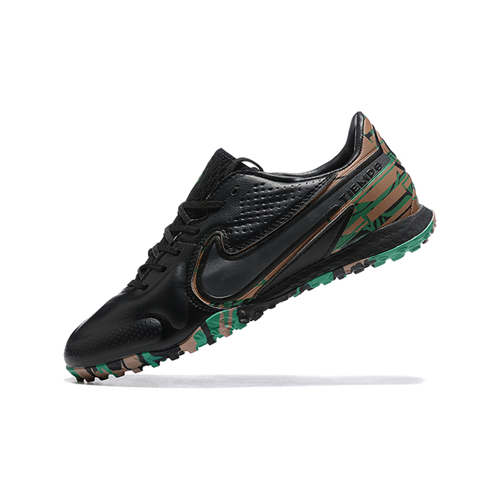 Streetgato Soccer Shoes-Black/Green-6261817