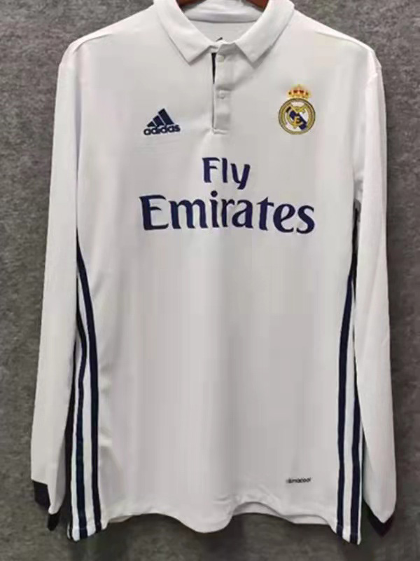 2016-2017 RMA Home Long Sleeve Retro Soccer Jer...