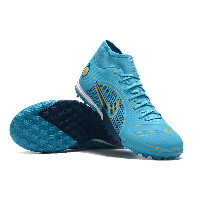 Vapor 14 Academy TF Soccer Shoes-Blue/Yellow-1926042