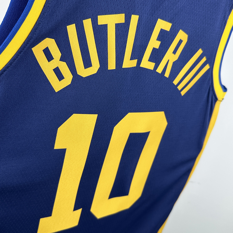 22-23 WARRIORS BUTLERIII #10 Blue Top Quality Hot Pressing NBA Jersey (Trapeze Edition) 飞人版