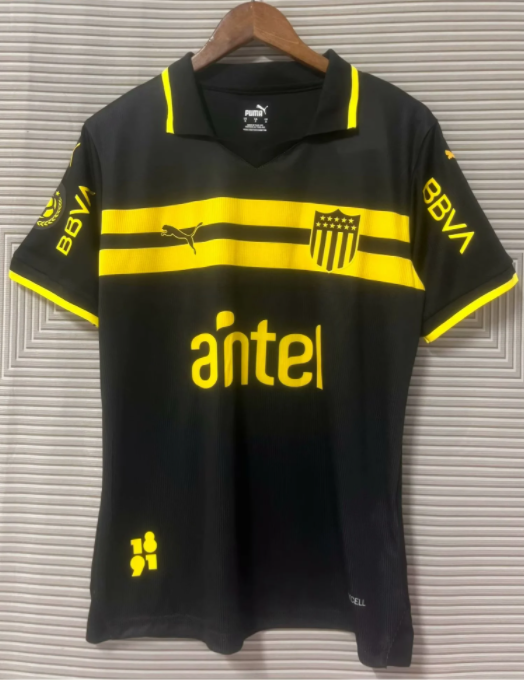 24-25 Atletico Penarol Black Away Fans Soccer Jersey *前横条