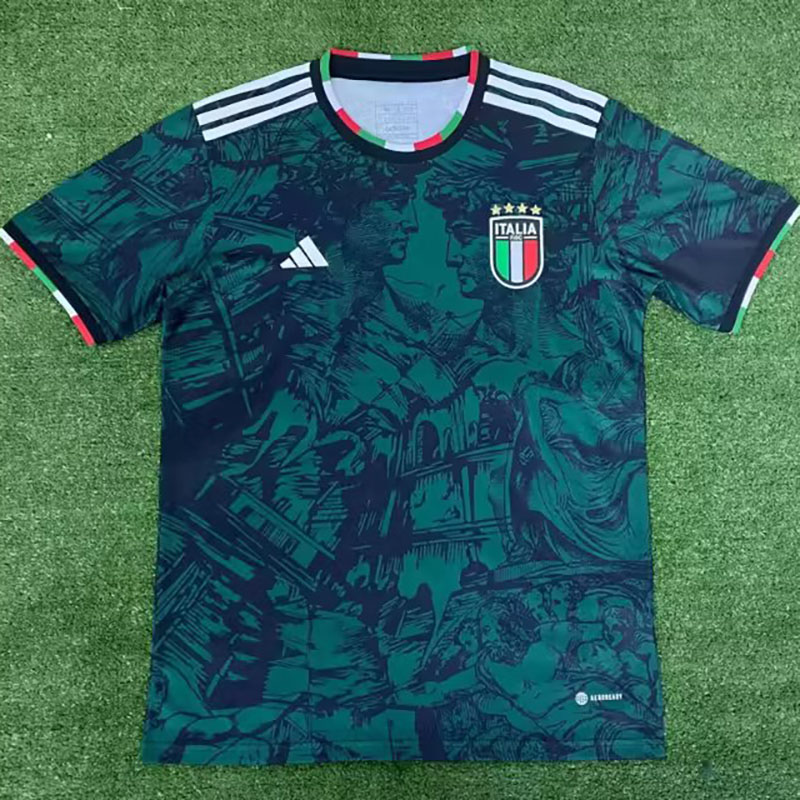 2023 Italy Special Edition Green Fans Soccer Je...