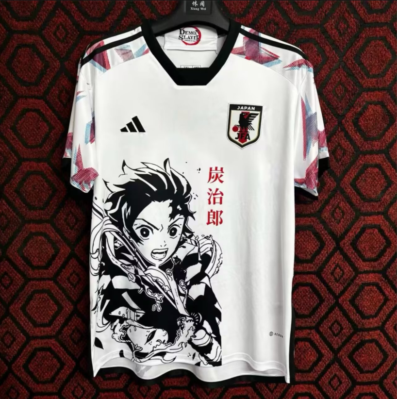 24-25 Japan White Special Edition Fans Training Shirts *炭治郎