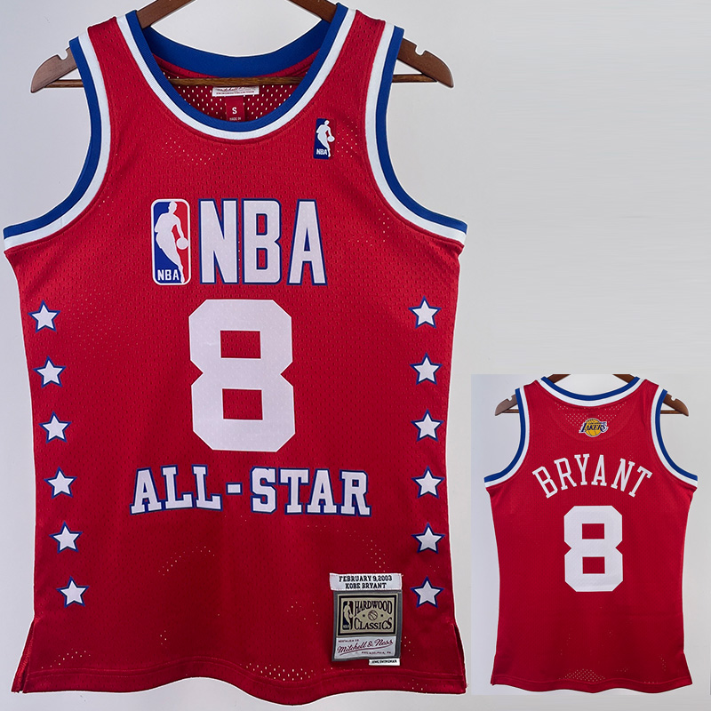 ALL-STAR BRYANT #8 Red Top Quality Hot Pressing...