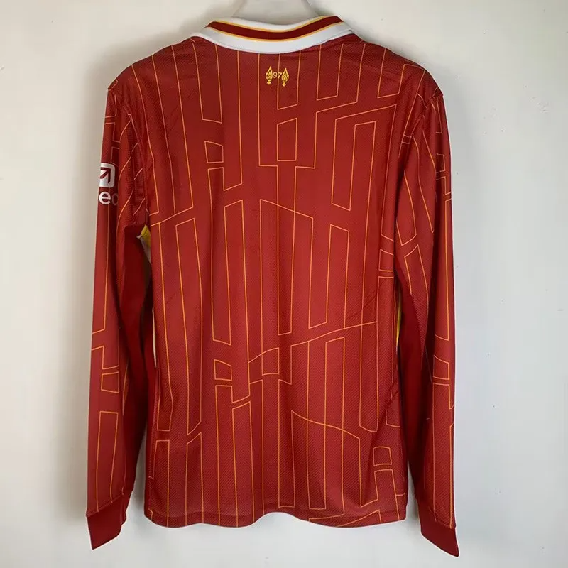 24-25 LIV Home Long Sleeve Soccer Jersey
