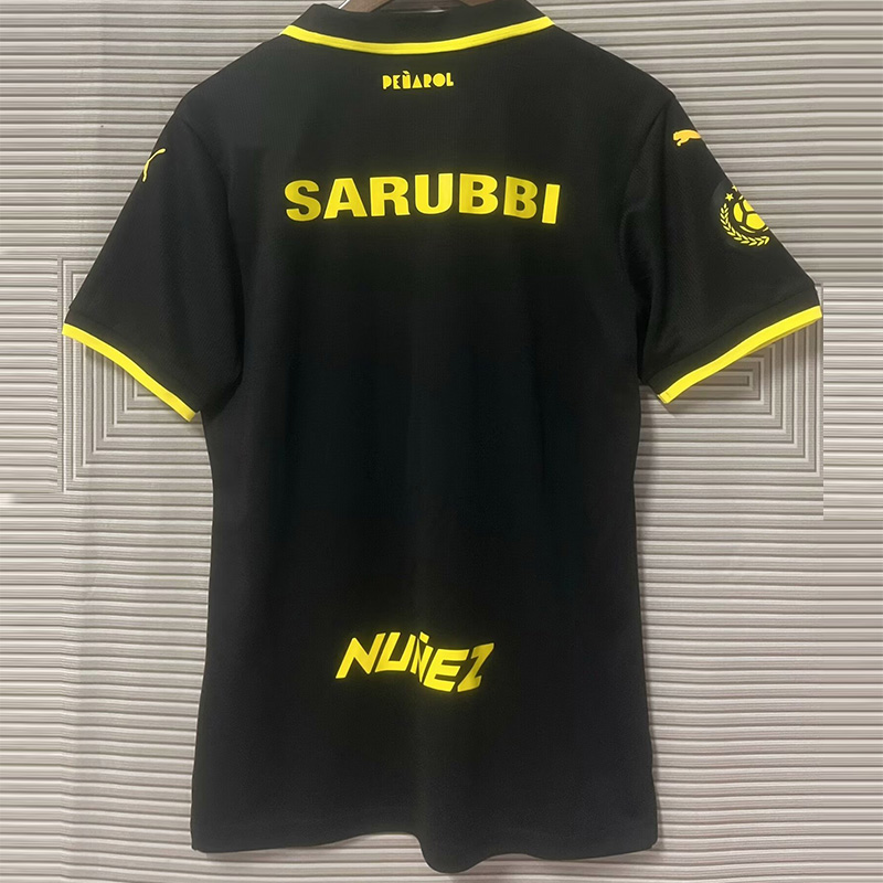 24-25 Atletico Penarol Black Away Fans Soccer Jersey *前横条