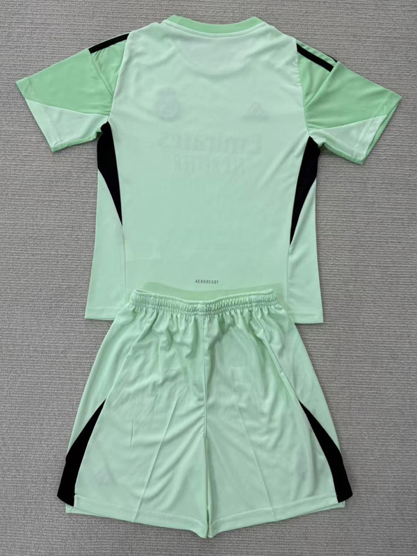 25-26 RMA Green GoalKeeper Kids Soccer Jersey