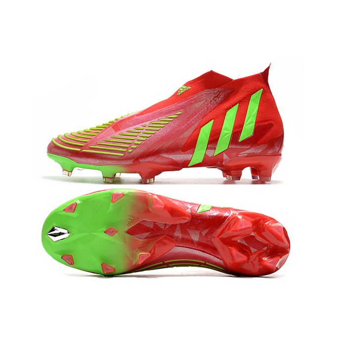 Predator Edge+ FG Soccer Shoes-Red/Green-5328618