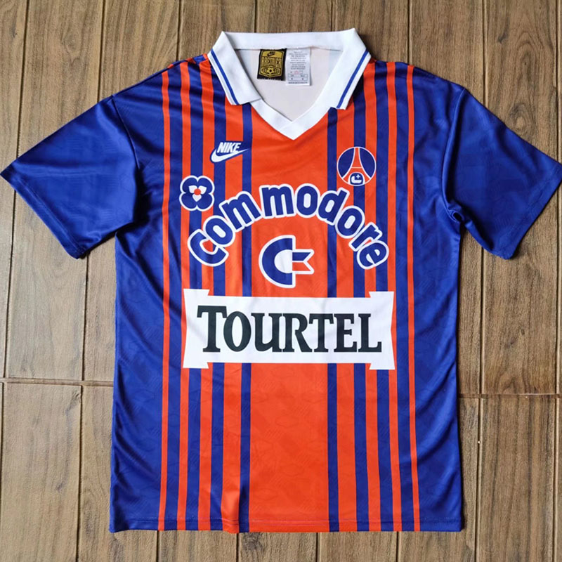 1992-1993 PSG Paris Home Retro Soccer Jersey