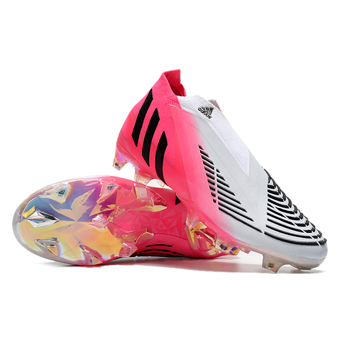 Predator Edge Geometric+ FG Soccer Shoes-White/Pink-4041966