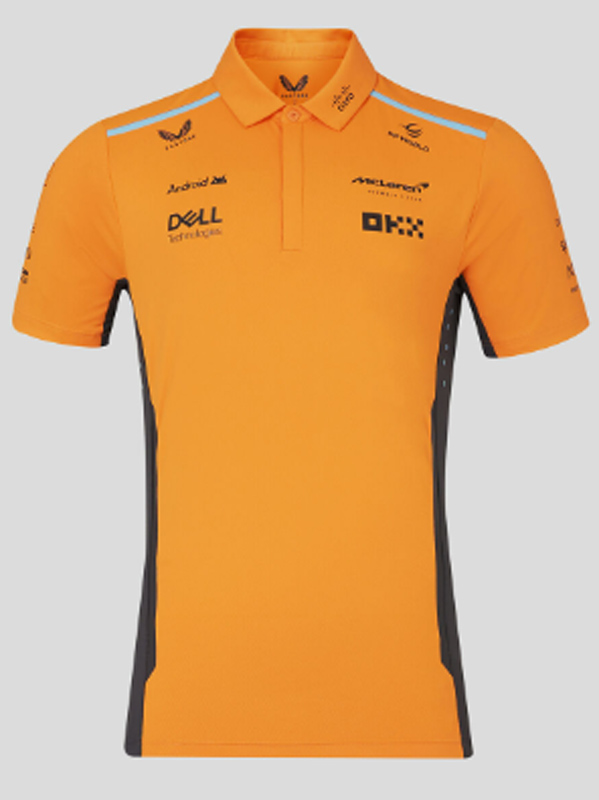 2024 McLaren Yellow  Polo Racing Suit (有领)