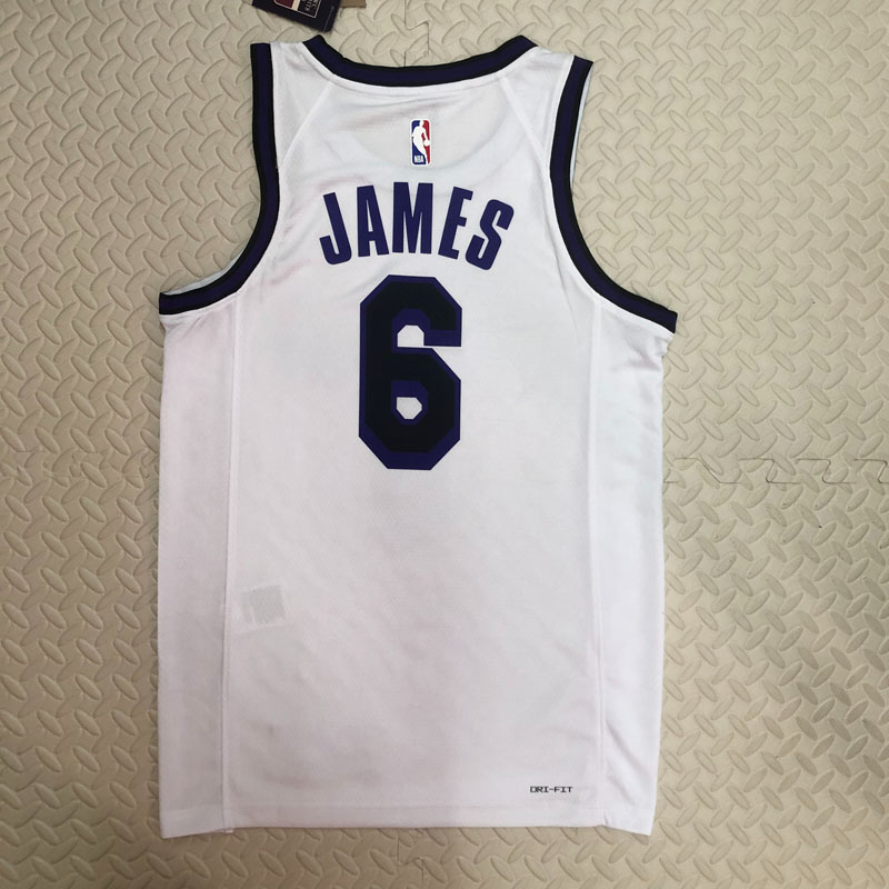 22-23 LAKERS JAMES #6 White City Edition Top Qu...