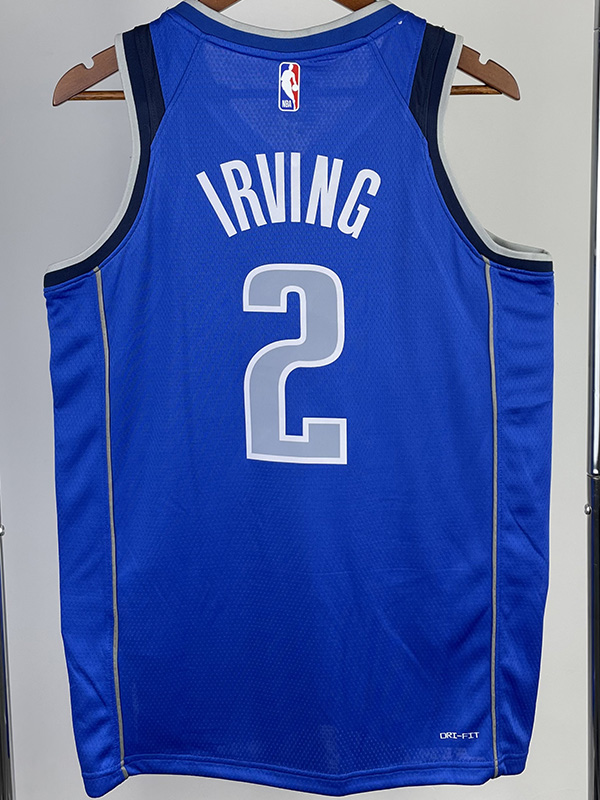 22-23 Dallas Mavericks IRVING #2 Blue Away Top ...