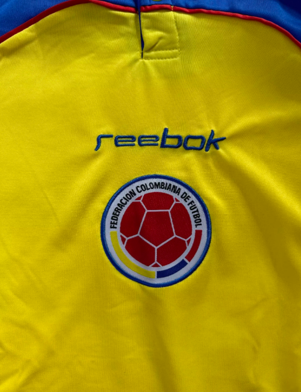2001 Colombia Home Red Retro Soccer Jersey