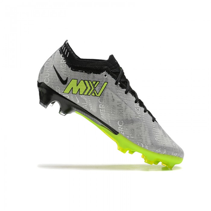 Air Zoom Mercurial Vapor XV Elite FG Soccer Shoes-Grey/Green-4093287