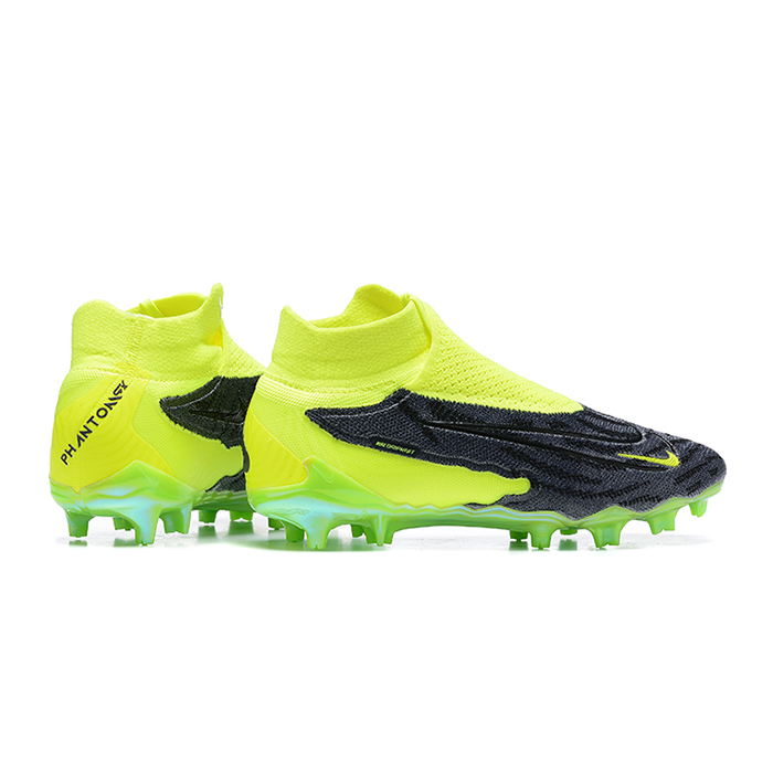 Phantom GX Elite FG High Soccer Shoes-Black/Green-652578