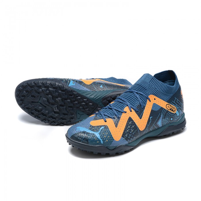 Ultra Ultimate TF Soccer Shoes-Navy Blue/Orange-2281749