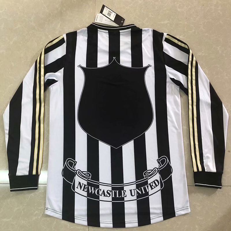 1997-1999 Newcastle Home Long Sleeve Retro Socc...
