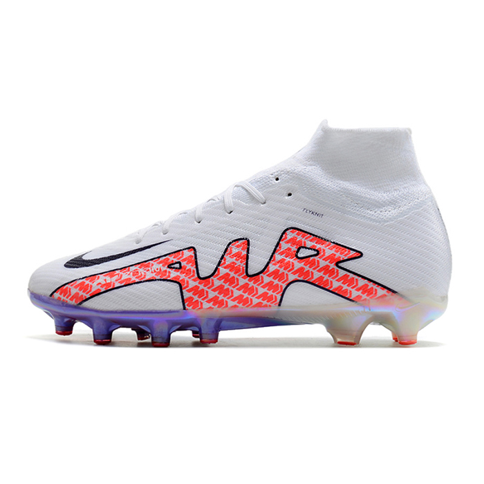 Air Zoom Mercurial Superfly IX Elite AG High Soccer Shoes-White/Red-8313904