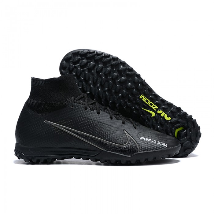 Superfly 8 Academy TF High Soccer Shoes-All Black-3684988