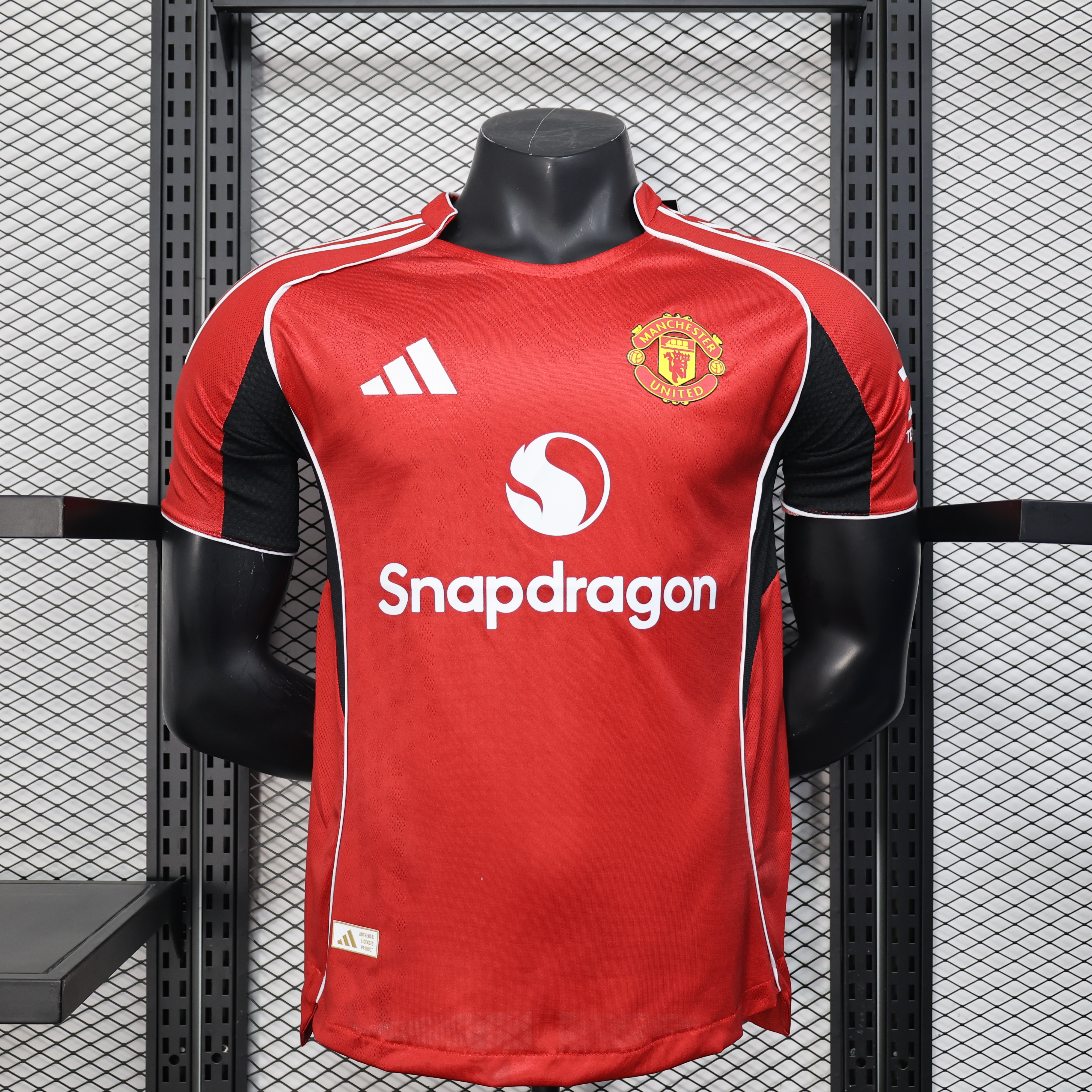 25-26 Man Utd Red Player Version Soccer Jersey
