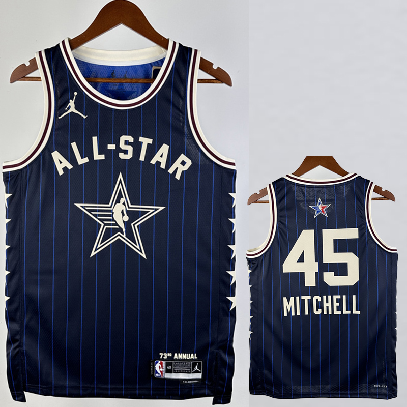 23-24 ALL-STAR MITCHELL #45 Blue Top Quality Ho...