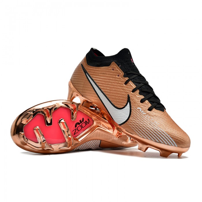 Air Zoom Mercurial Vapor XV Elite FG Soccer Shoes-Gold/Black-7346327