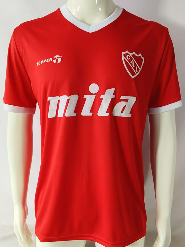 1985-1986 CA Independiente Red Retro Soccer Jersey  *TOPPER