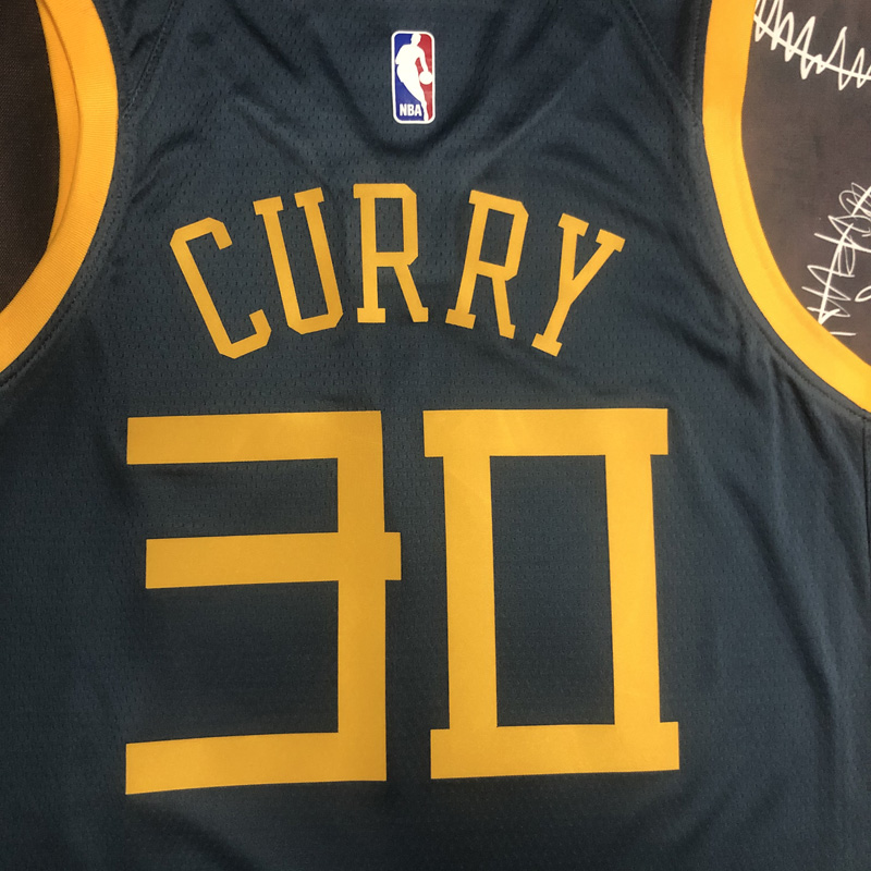 2018 WARRIORS CURRY #30 Black Gray Top Quality ...