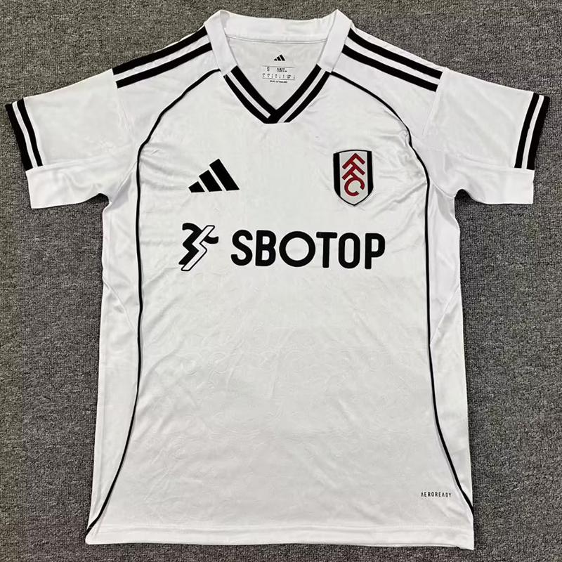 25-26 Fulham Home Fans Soccer Jersey