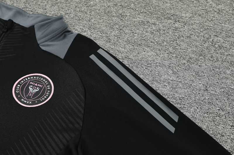 24-25 Inter Miami Black Half Pull Tracksuit (半拉链)