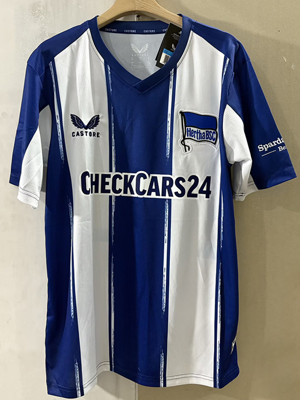 25-26 Hertha BSC Home Fans Soccer Jersey