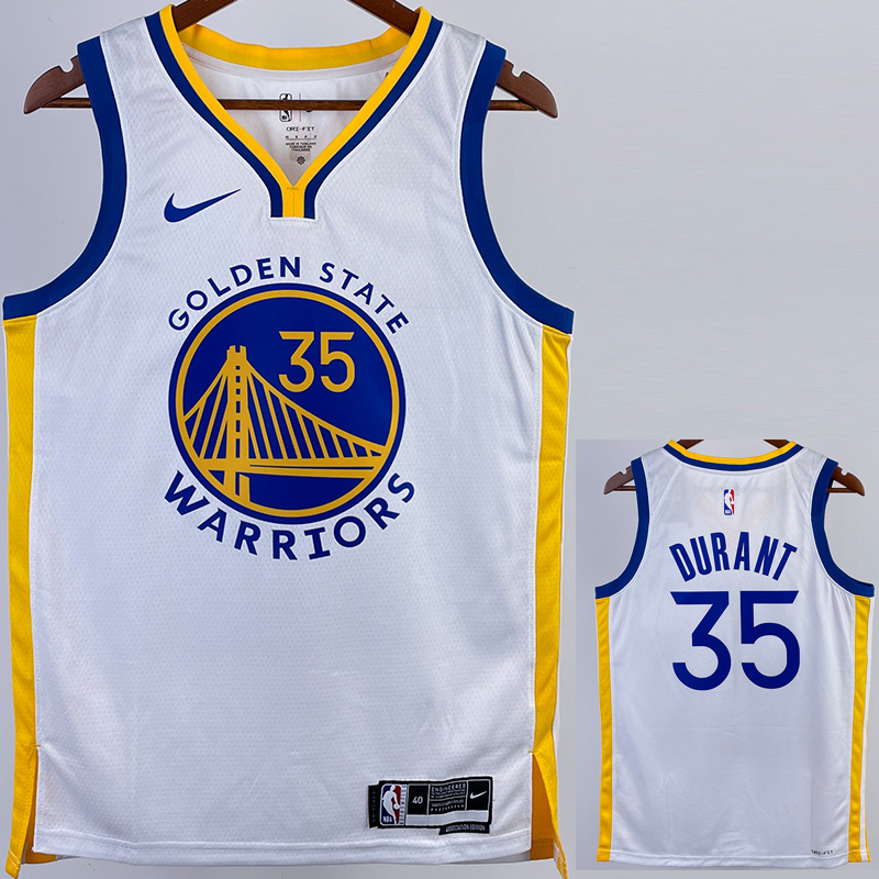 22-23 WARRIORS DURANT #35 White Top Quality Hot...