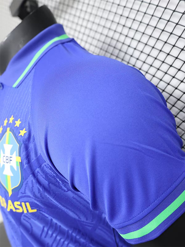 24-25 Brazil Blue Special Edition Player Version Soccer Jersey *有领