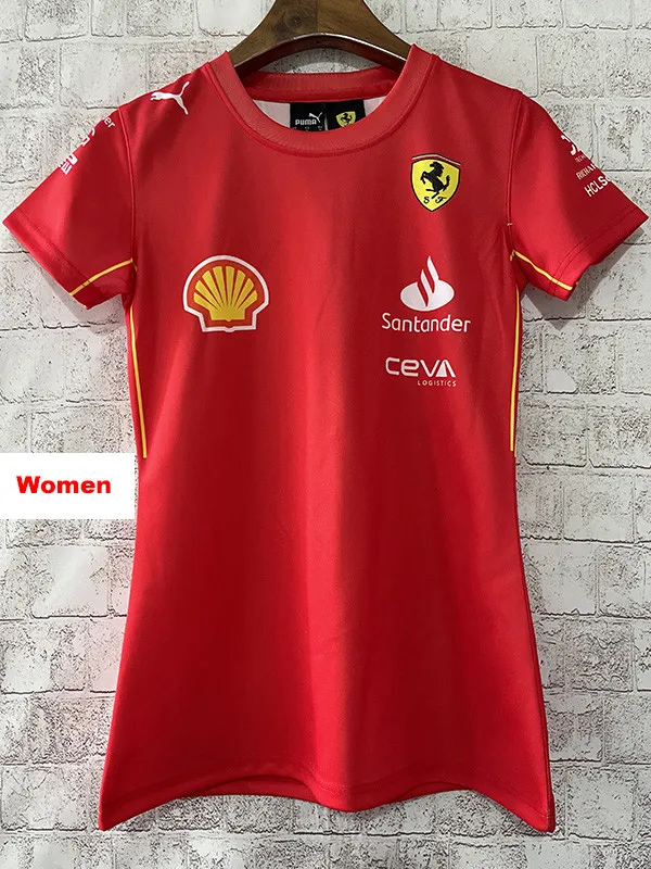 2024 Ferrari Women Red Racing Suit (女)圆领