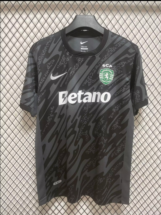 24-25 Sporting Lisbon Black Goalkeeper Soccer Jersey