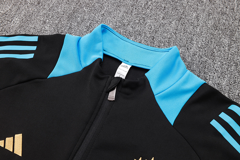 24-25 Argentina Black Jacket Tracksuit (蓝领)
