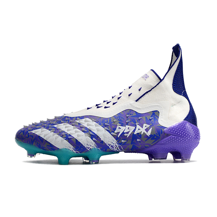 PREDATOR FREAK + FG High Soccer Shoes-Purple/White-4420948