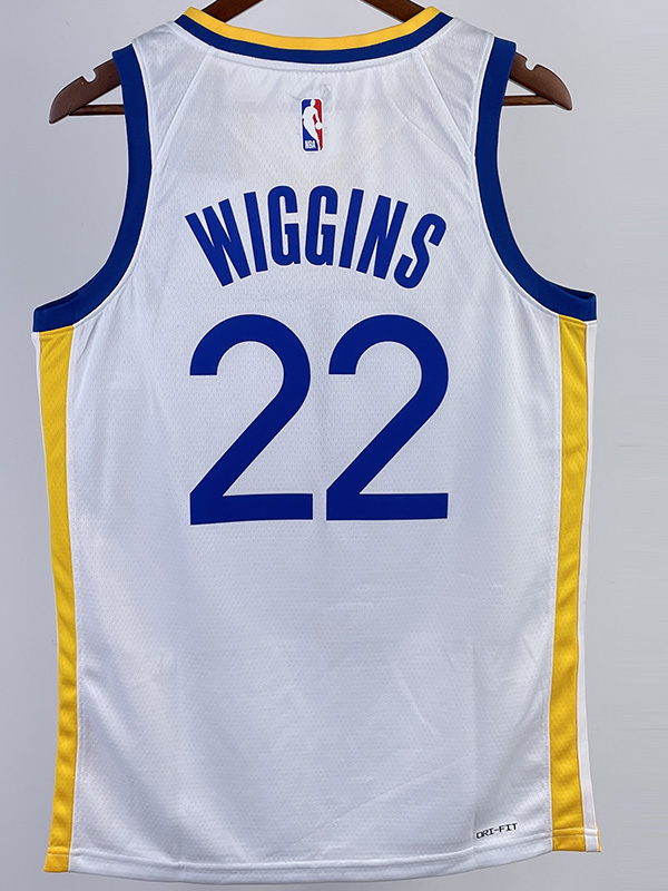 22-23 WARRIORS WIGGINS #22 White Top Quality Ho...