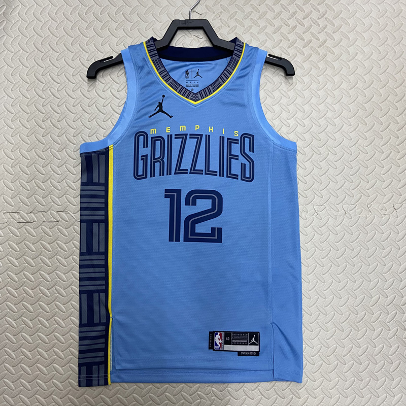 22-23 GRIZZLIES MORANT #12 Blue Top Quality Hot...