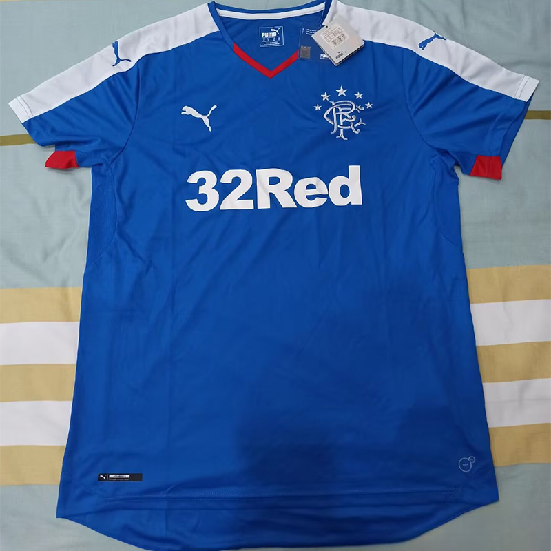 2015-2016 Rangers Home Retro Soccer Jersey