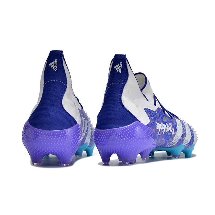 PREDATOR FREAK .1 FG High Soccer Shoes-White/Purple-7959748