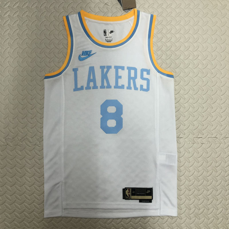 22-23 LAKERS BRYANT #8 White Top Quality Hot Pr...