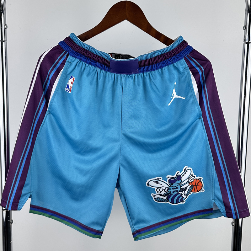 23-24  HORNETS Retro Blue Shorts Pants
