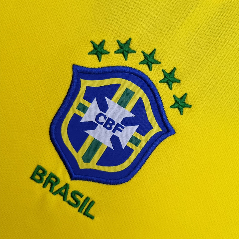 2004 Brazil Home Retro Soccer Jersey