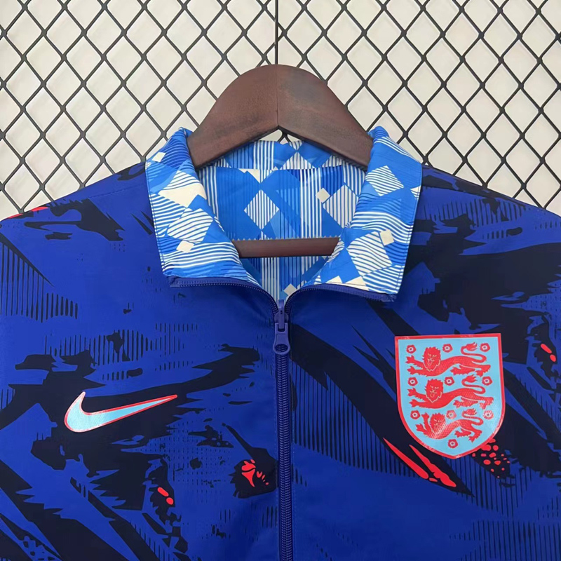 24-25  England Royal blue & Blue Double Sided Windbreaker (双面风衣)