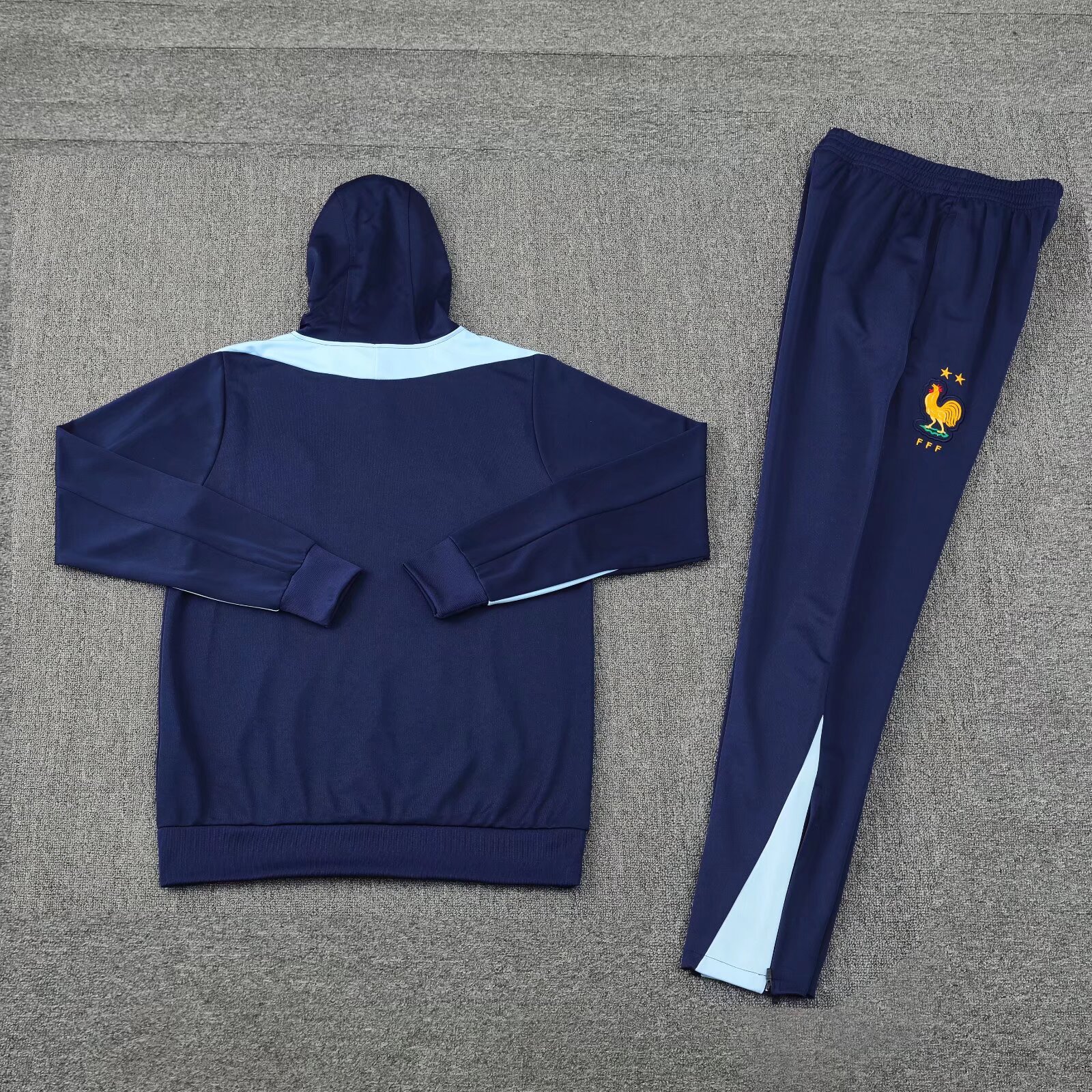 24-25 France blue Hoodie Jacket Tracksuit
