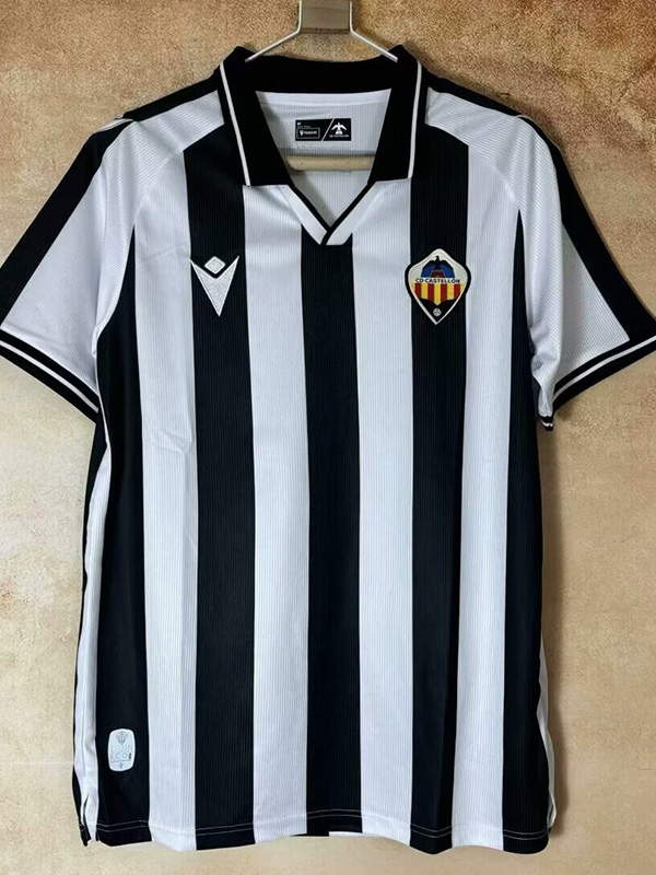 25-26 UD Levante Black White Fans Soccer Jersey